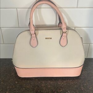 Chic Cream and Pink Satchel